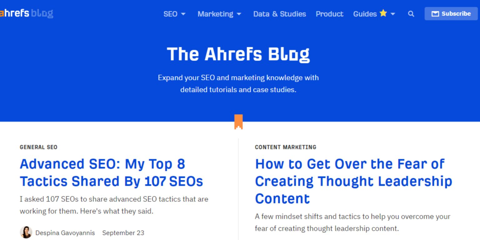 Ahrefs Blog