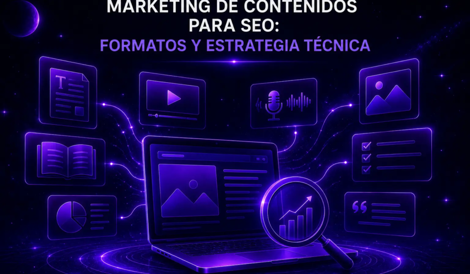 Marketing de contenidos para SEO: Formatos y estrategia técnica