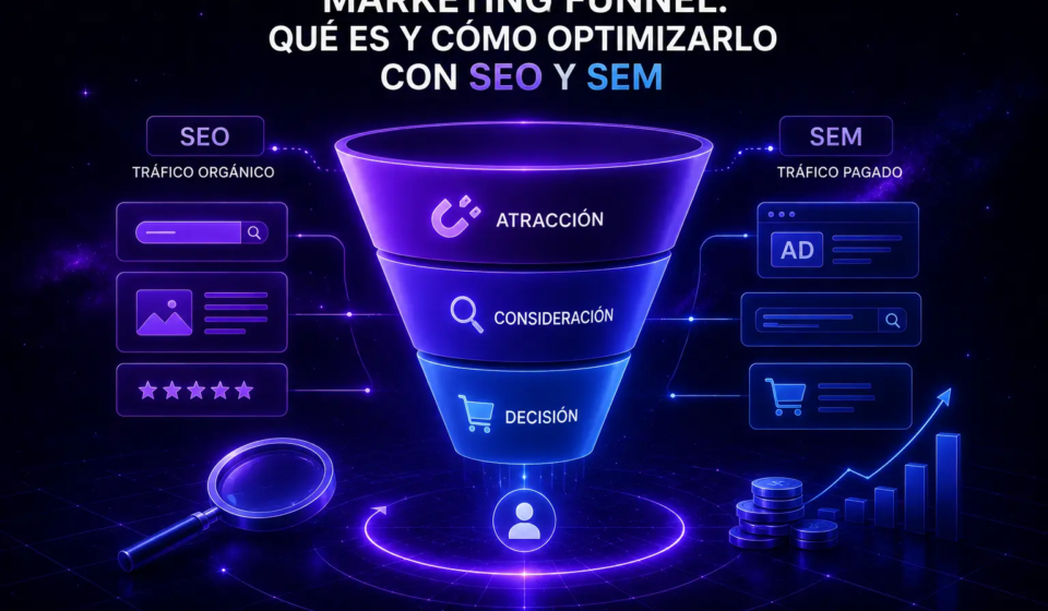 marketing funnel atracción consideración y decisión