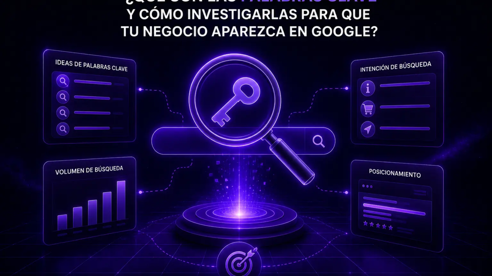 palabra clave (o keyword) es cualquier frase o término que un usuario escribe en la barra de búsqueda de Google