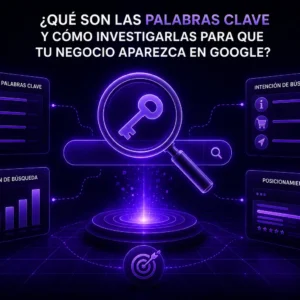 palabra clave (o keyword) es cualquier frase o término que un usuario escribe en la barra de búsqueda de Google